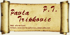 Pavla Tripković vizit kartica